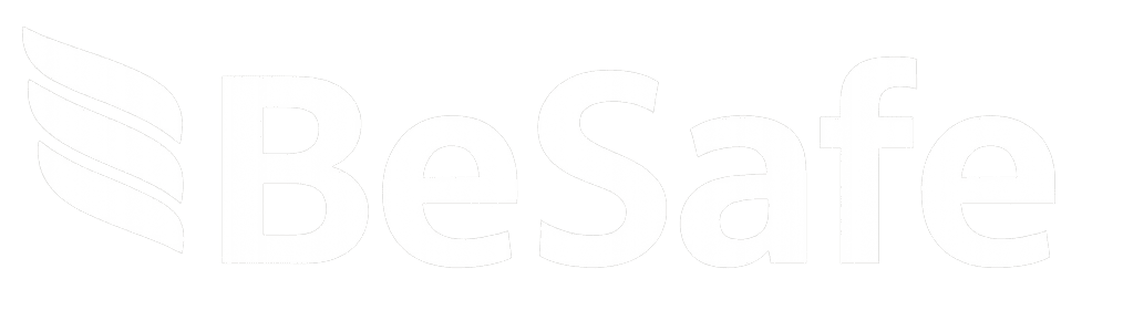 Logo besafe blanco