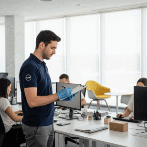 Hombre trabajando Seguridad e Higiene